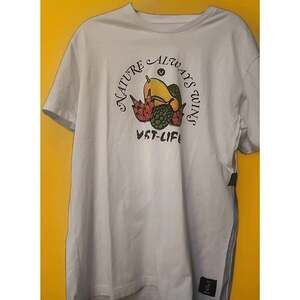 NWT Vast Surfer Tee Shirt Nature Always Wins Mens Large Beach A126 Excellent